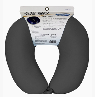 5x Cloudz Microbead Travel Neck Pillow - Black
